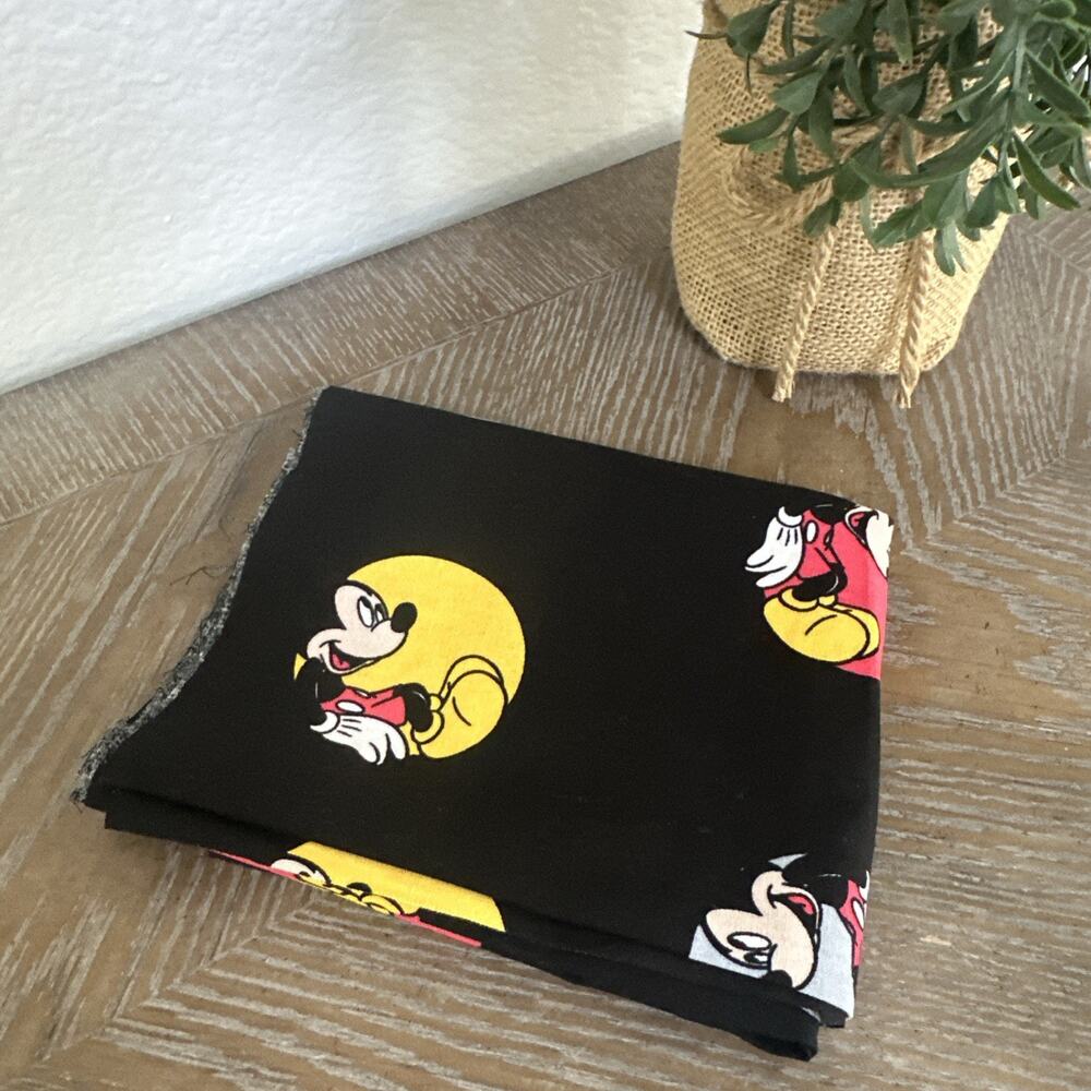 Mickey Mouse in Dots Disney Springs Creative‎ Products fabric Black 12.5x44"